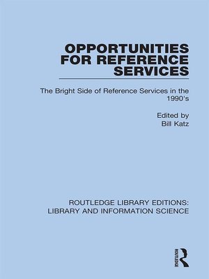 cover image of Opportunities for Reference Services